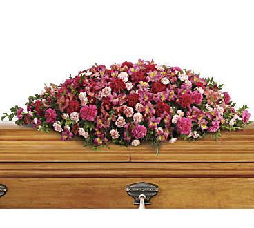 A Life Loved Casket Spray
