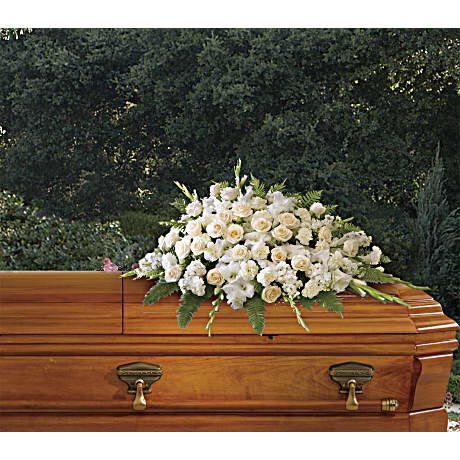 Silken Serenity Casket Spray - Image 2