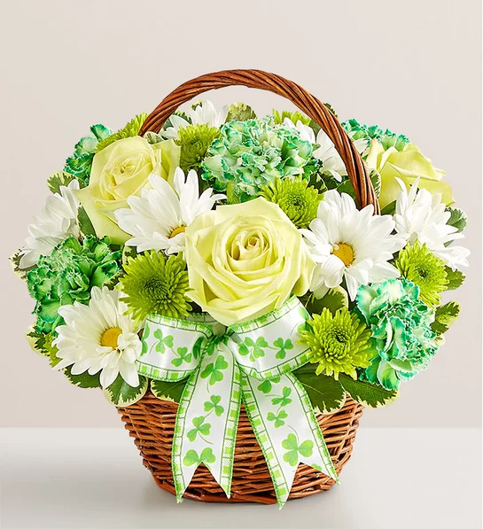 St. Patrick’s Day Flower Basket