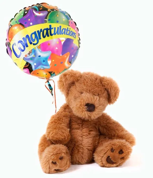 Congratulations Bear & Balloon