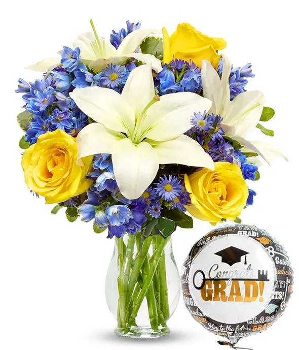 Graduation Bouquet & Balloon - Image 3