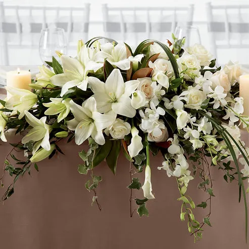White Linen Arrangement