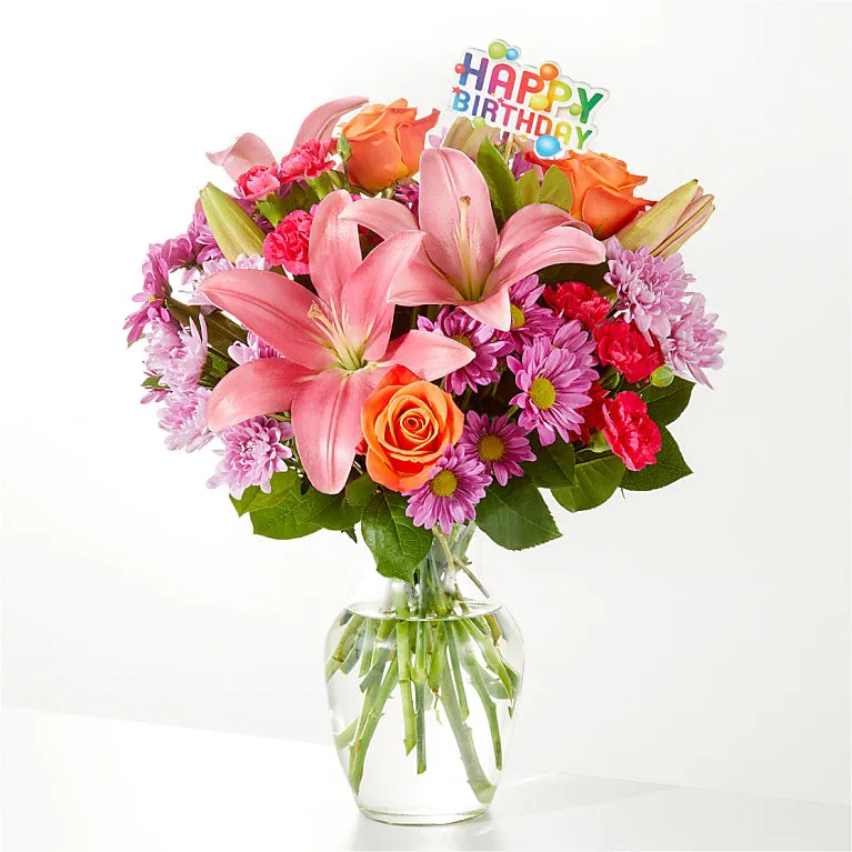 One and Only Bouquet & Happy Birthday Topper - Image 4