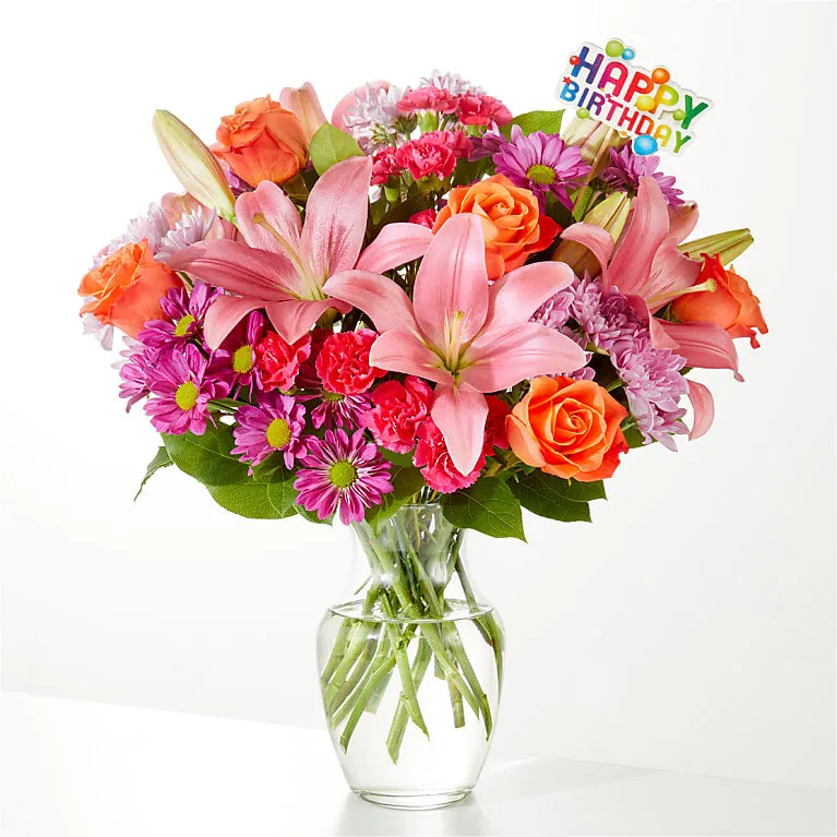 One and Only Bouquet & Happy Birthday Topper - Image 3