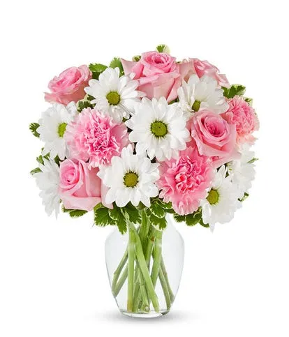 Pastel Daisy & Rose Delight - Image 3